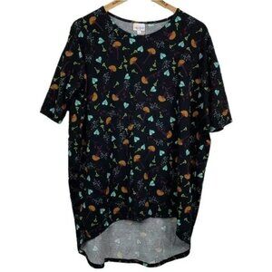 LULAROE WOMEN'S‎ IRMA HIGH LOW FLORAL TUNIC SIZE SMALL (8-10)- EUC
